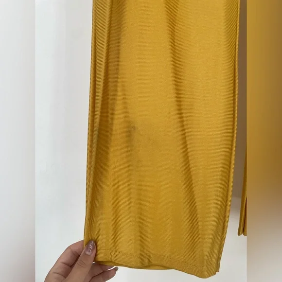 Vintage Gold Quilted Lounge Set Maxi Bed Jacket & Slinky Pants - Picture 10 of 17